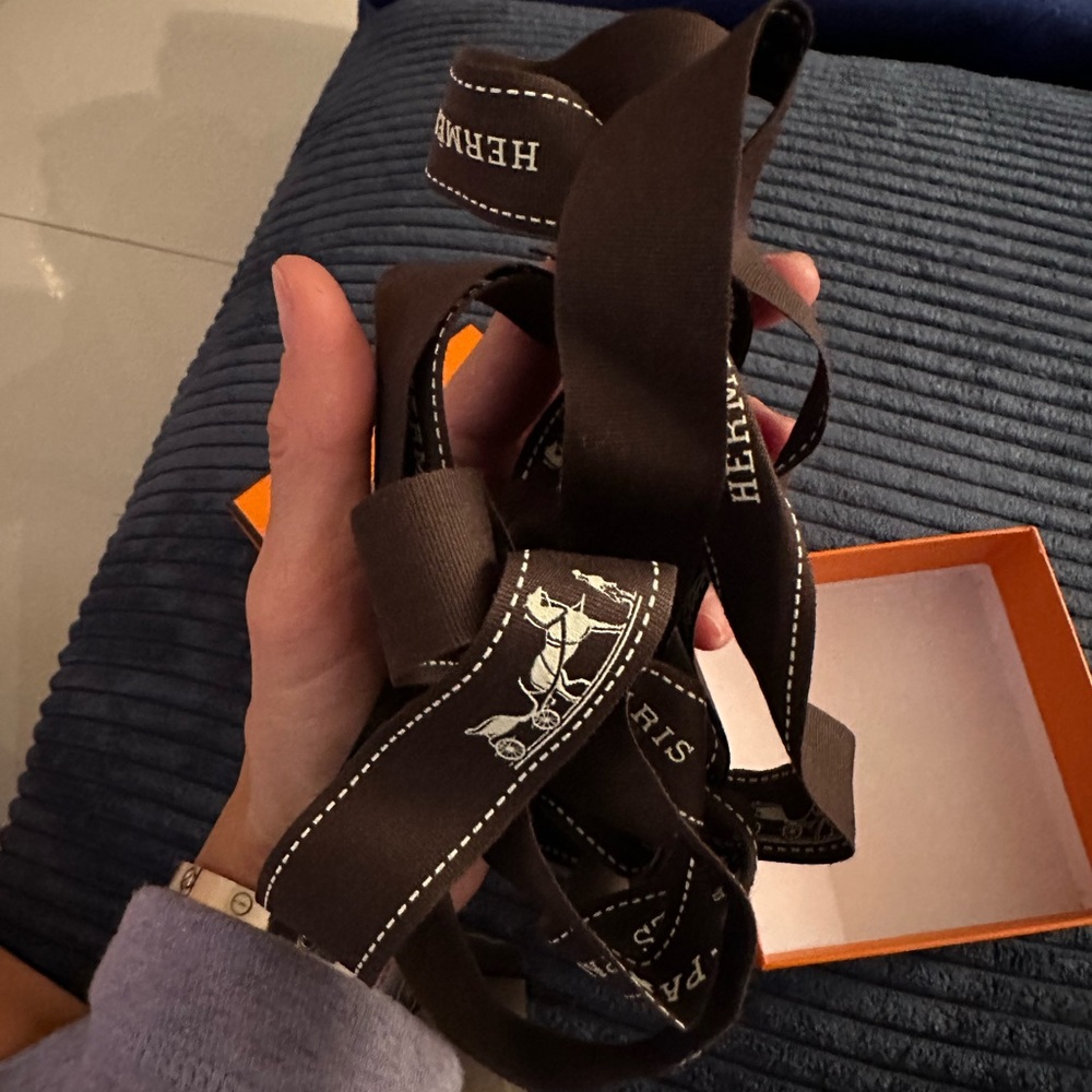 Hermès wide box ribbons